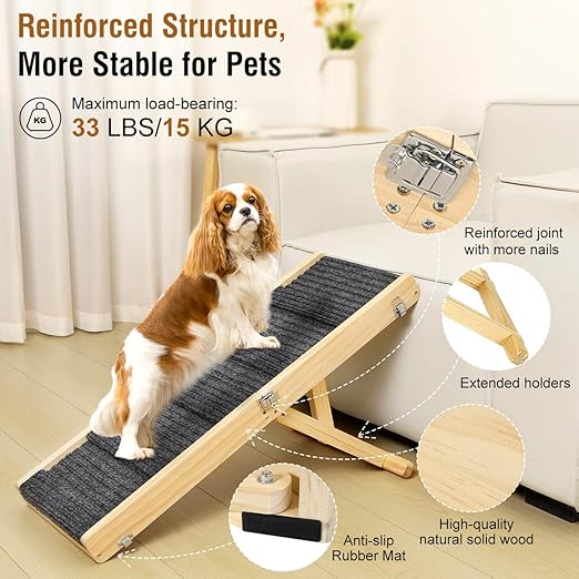 Foldable Dog Ramp for Couch, Small Dog