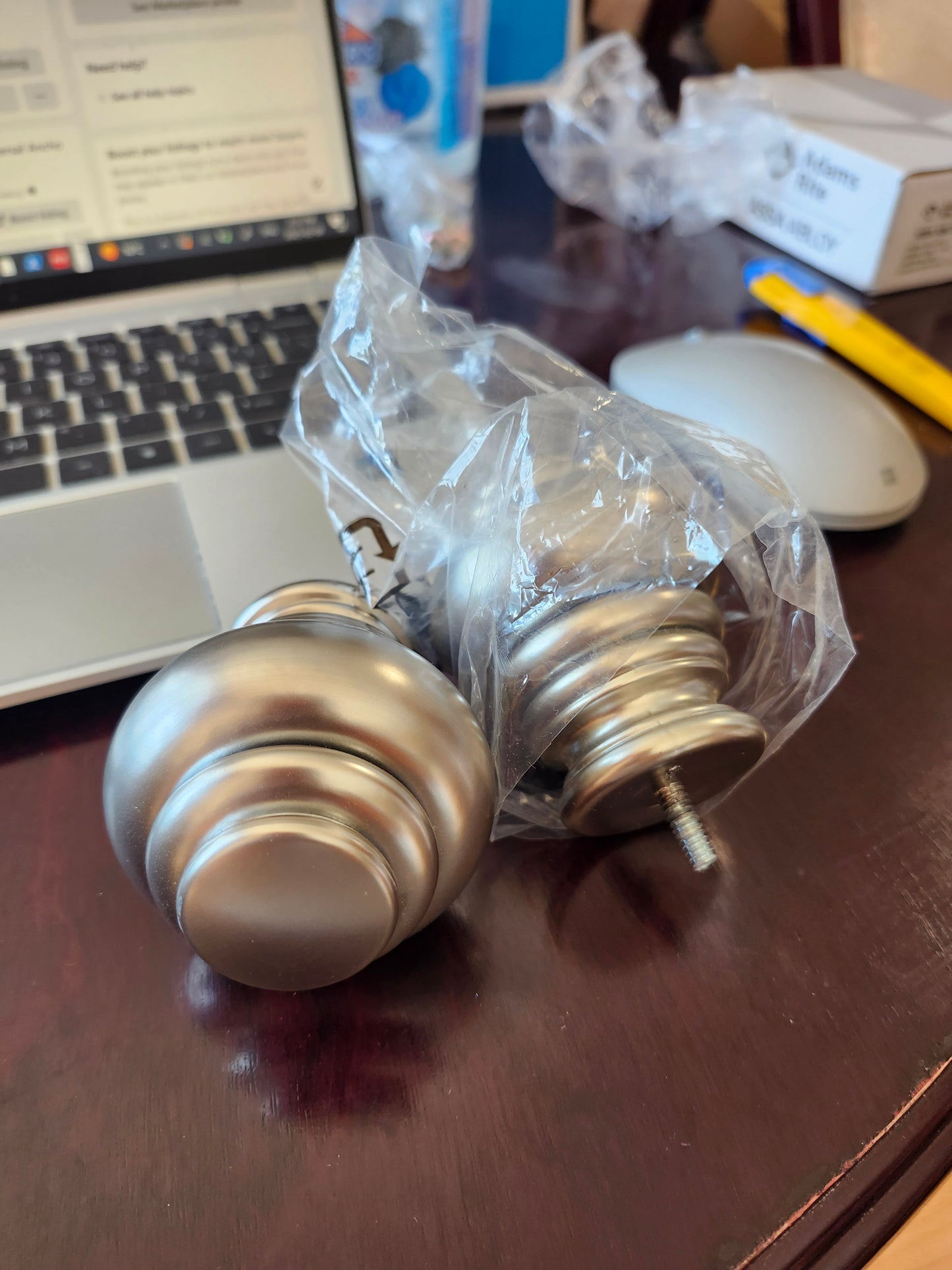 Decorative Curtain Rod Finials,