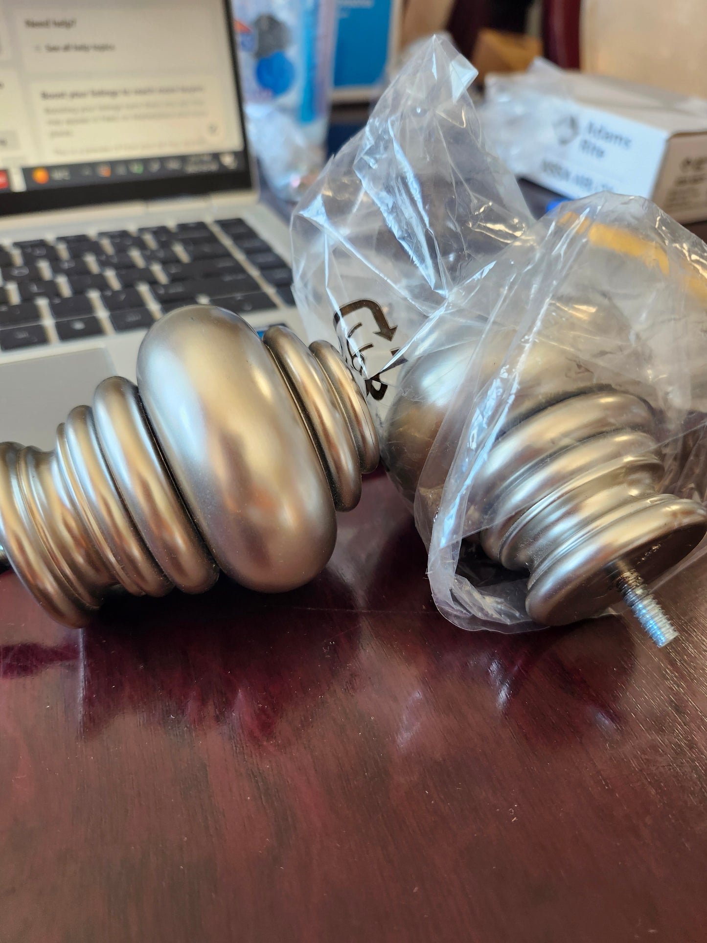 Decorative Curtain Rod Finials,