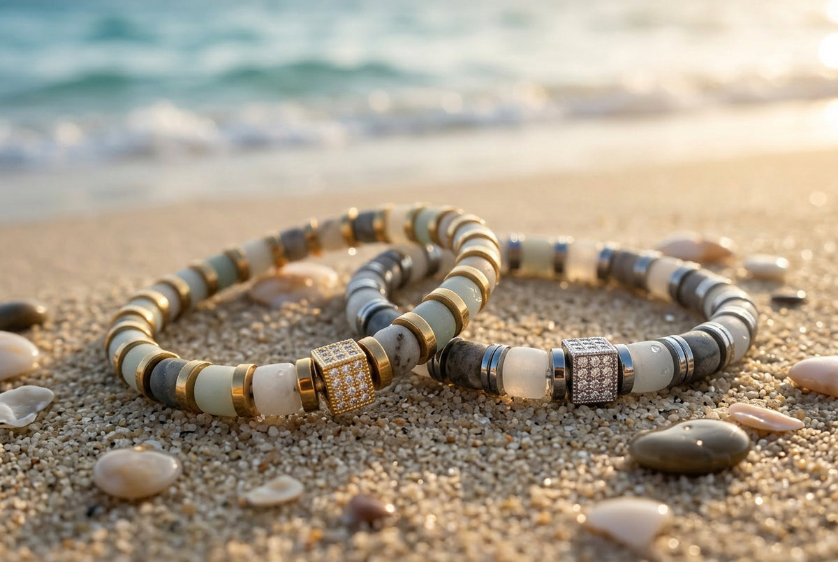 Amazonite & Hematite Bracelet
