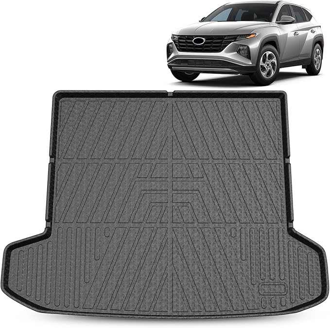 FIILINES Fit for Cargo Mat 2022-2025 Hyundai Tucson (Only Fits with Optional Bose Premium Audio System) Trunk Mat All Weather Trunk Cargo Liner Waterproof Odorless Black (Not for Hybrid Models)
