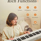 Portable Piano Keyboard, Semi-Weighted Folding Digital Piano 88 Key, Full Size, Wood Grain, Electric Piano Keyboard w/MIDI Bluetooth, Suitable for Adult, Toddler, Kids