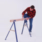 Guardian Fall Protection TS-27 27" Tall Sawhorse (Includes Legs for one Sawhorse), Blue Powder Coat Finish