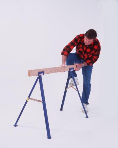 Guardian Fall Protection TS-27 27" Tall Sawhorse (Includes Legs for one Sawhorse), Blue Powder Coat Finish