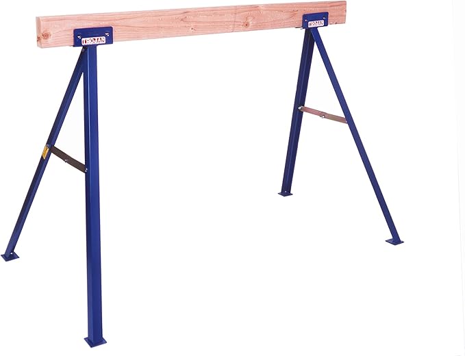 Guardian Fall Protection TS-27 27" Tall Sawhorse (Includes Legs for one Sawhorse), Blue Powder Coat Finish