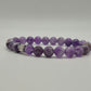 Purple Beaded Bracelet with Sparkling Accent