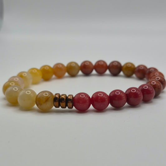 Fortune Jade & Hematite Beaded Bracelet