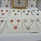 Stainless Steel Clover Necklace & Earring Set