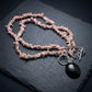 Sunstone and Onyx Necklace