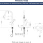 PHICHI Matte Black Kitchen Faucet