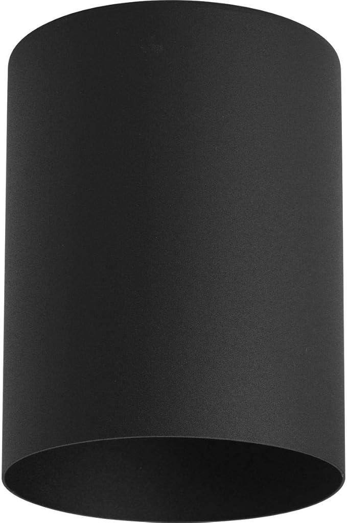 Progress Lighting P5774-31 5-Inch Flush Mount Cylinder with Heavy Duty Aluminum Construction Powder Coated Finish and Ul Listed for Wet Locations, Black