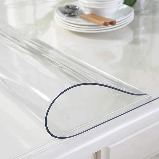 Royhom 1.5mm Thick Clear Table Protector, 24 x 12 Inch, Plastic Table Cover Protector