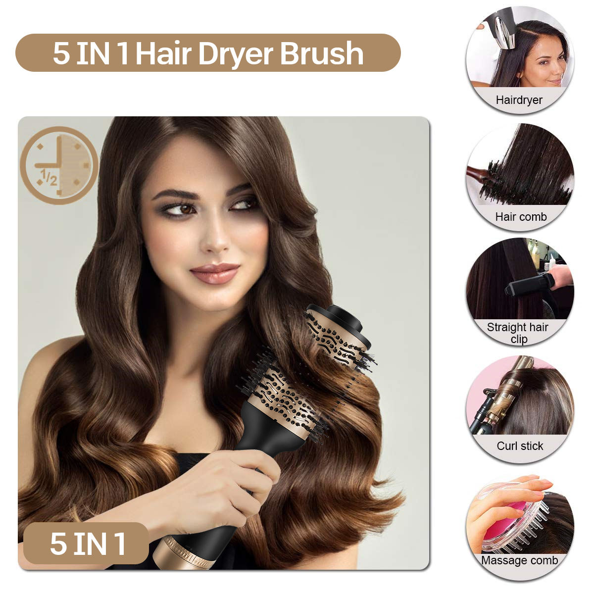 Original One Step hair dryer brush and Volumizer hot air brush 1200W blow Styler for Drying