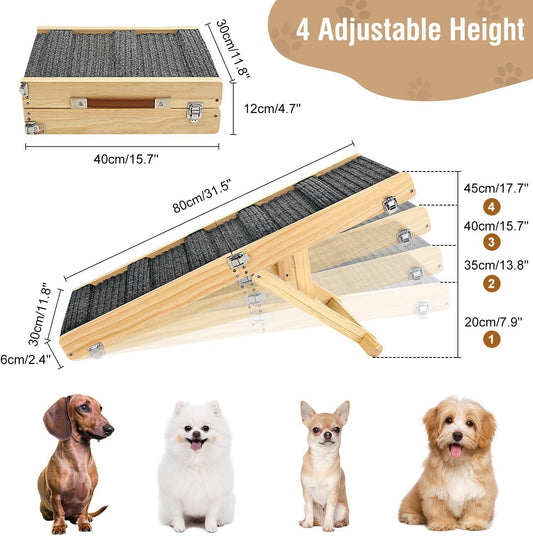 Foldable Dog Ramp for Couch, Small Dog